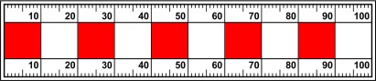 Měřítko 10 x 2 cm RBM-281